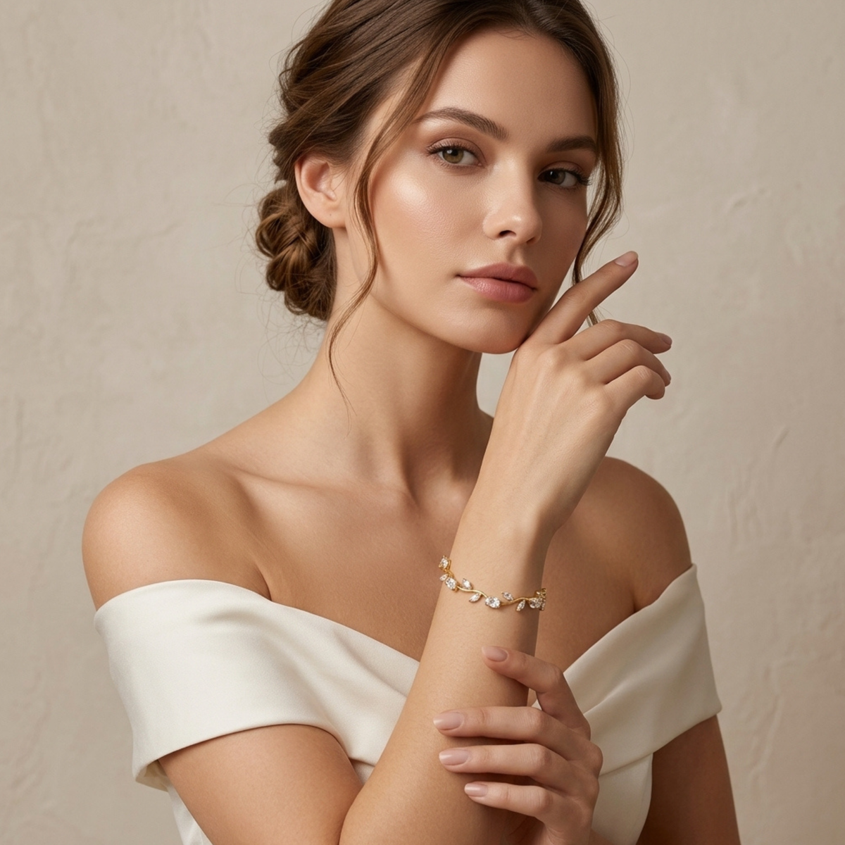 White Tulip Bracelet