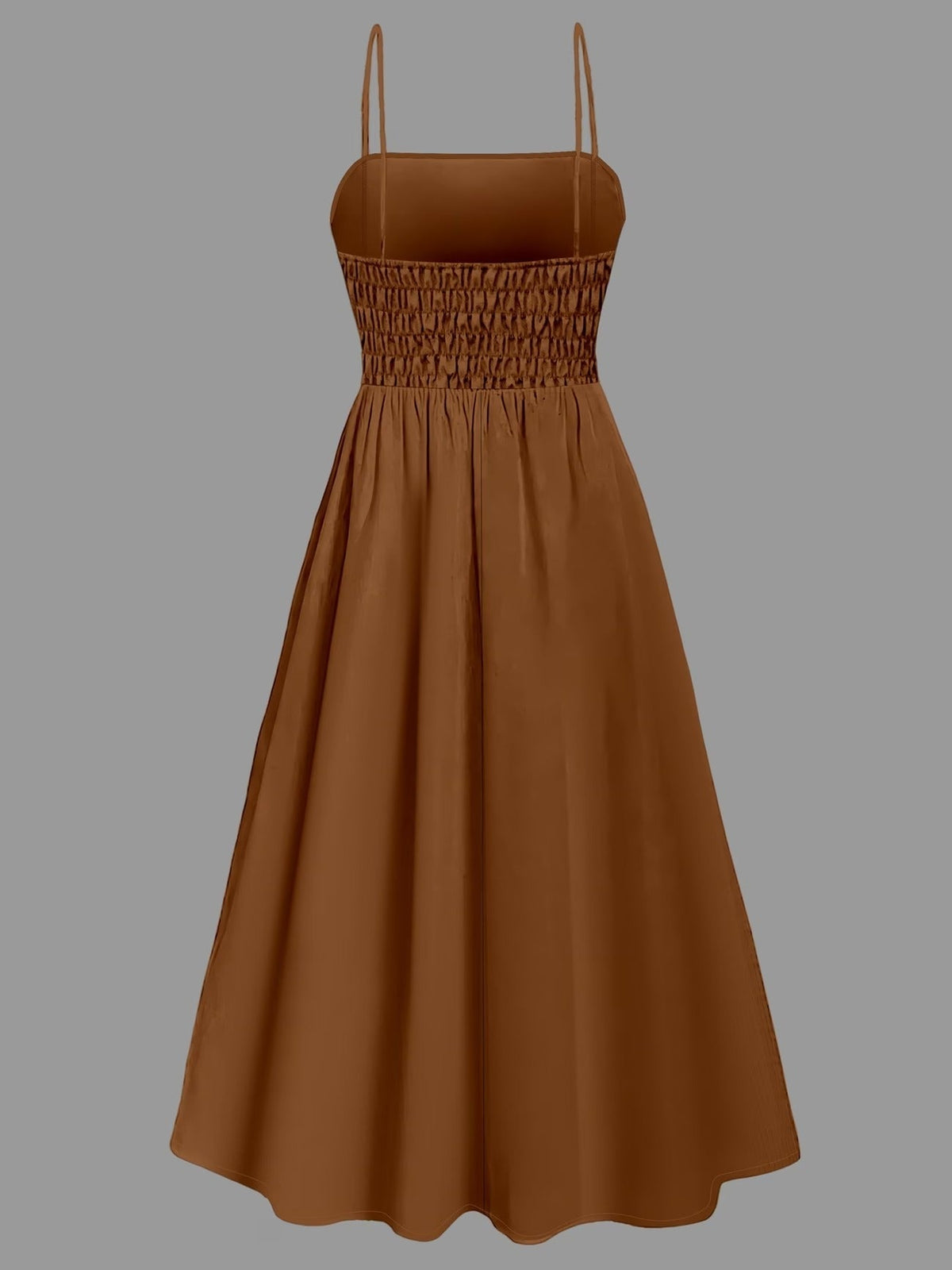 Elegant Solid Long-Sleeve Shirt & Waistline Maxi Skirt Set – Sophisticated Women’s Two-Piece Outfit