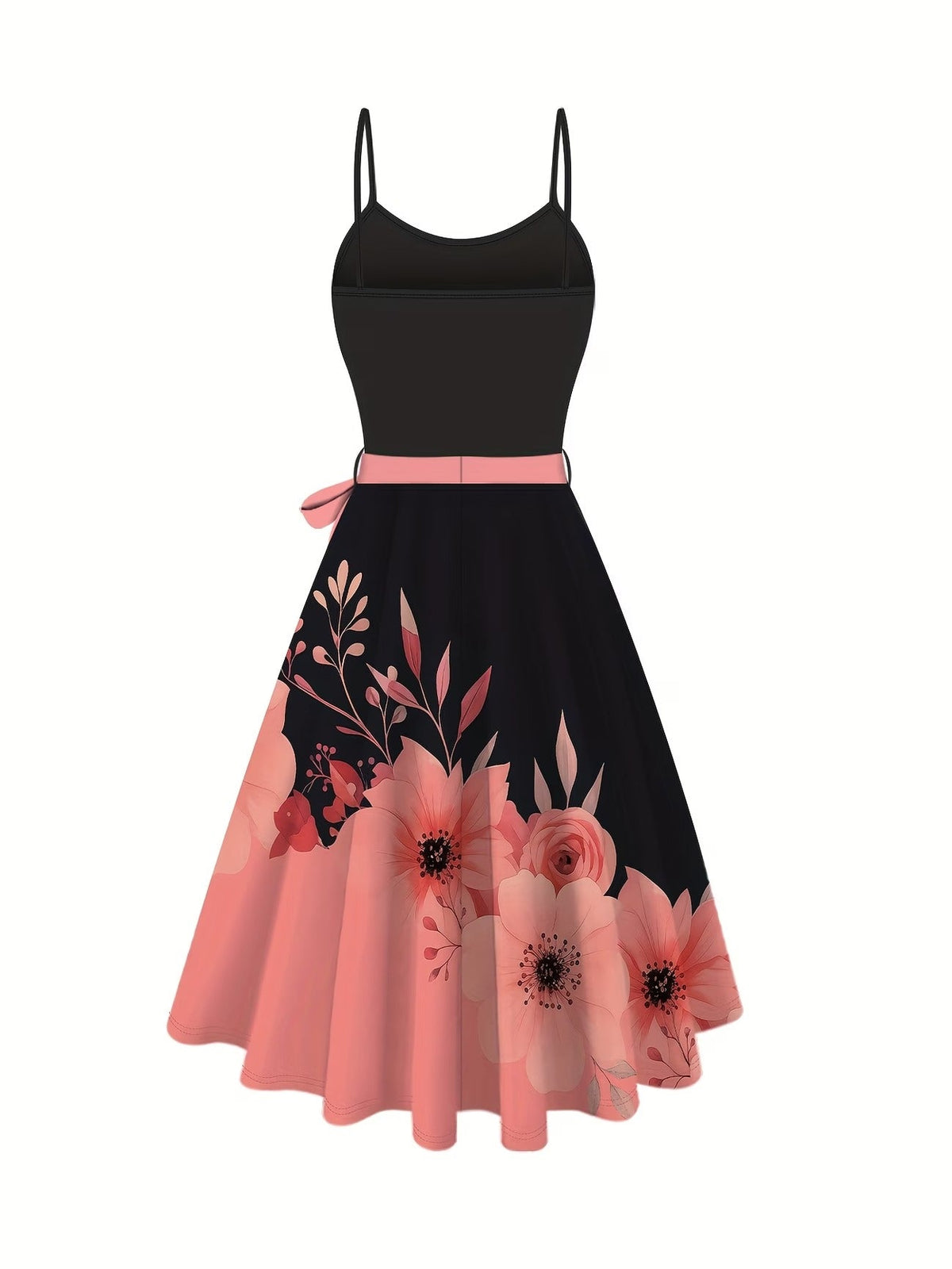 Women’s Floral Printed Dress with Solid Cardigan Jacket – Elegant 2 Piece Set