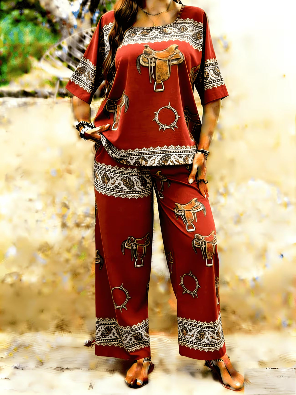 Rustic Boho Two-Piece Set