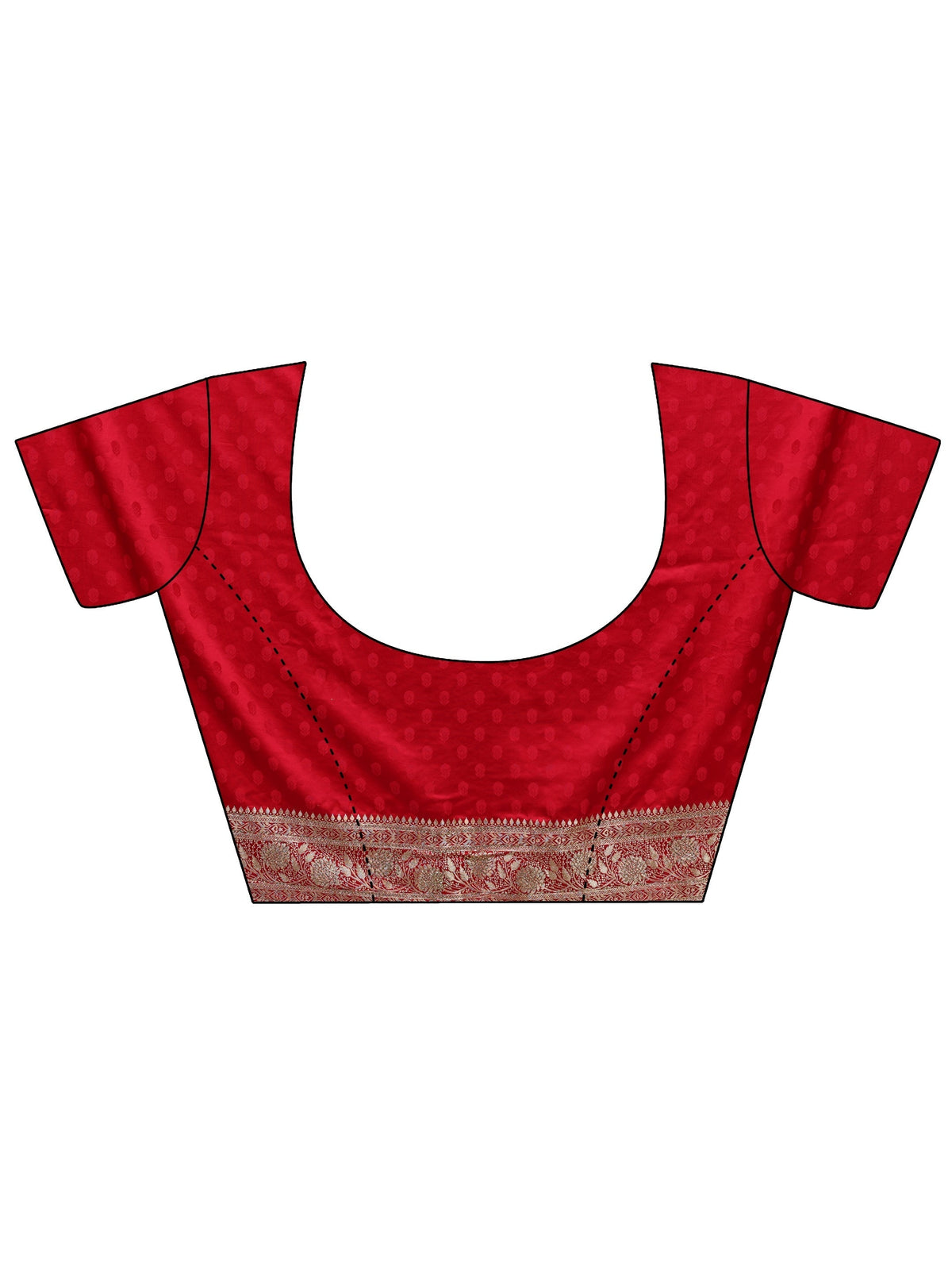Anouk Art Ivory Banarasi Satin Saree With Unstitched Blouse Piece