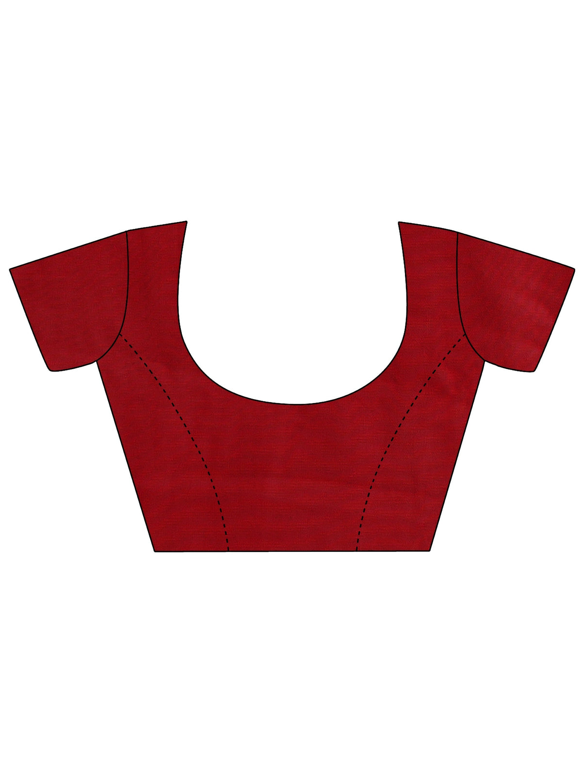 Anouk Art Red Woven Design Satin Saree With Unstitched Blouse Piece