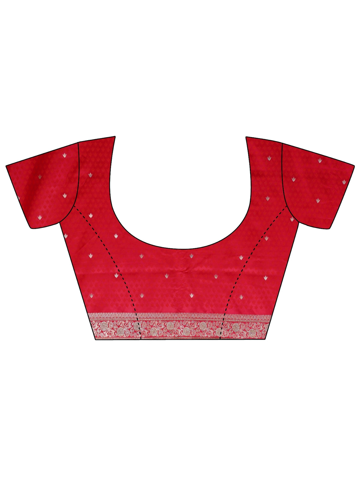 Anouk Pink Banarasi Satin Saree With Unstiched Blouse Piece And Dupatta