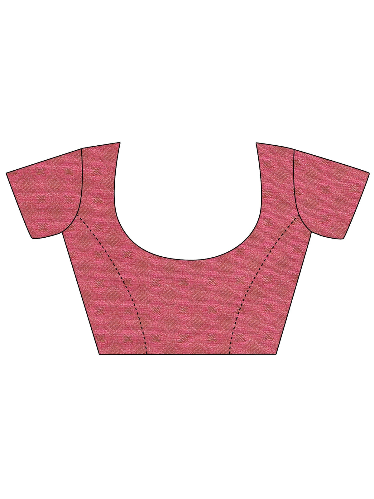 Anouk Pink Ethnic Woven Design Silk Blend Saree With Unstitched Blouse Piece