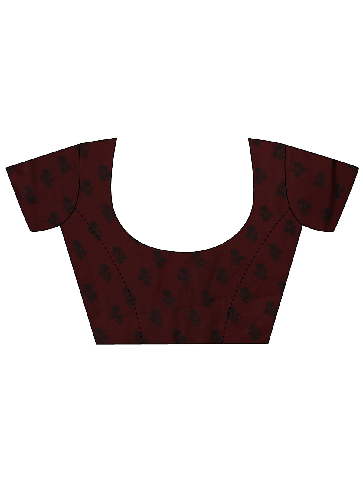 Anouk Burgundy Embellished Tissue Saree With Unstiched Blouse Piece