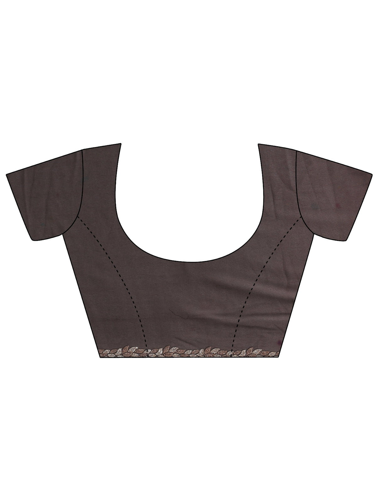 Anouk Black Embellished Georgette Saree With Unstiched Blouse Piece