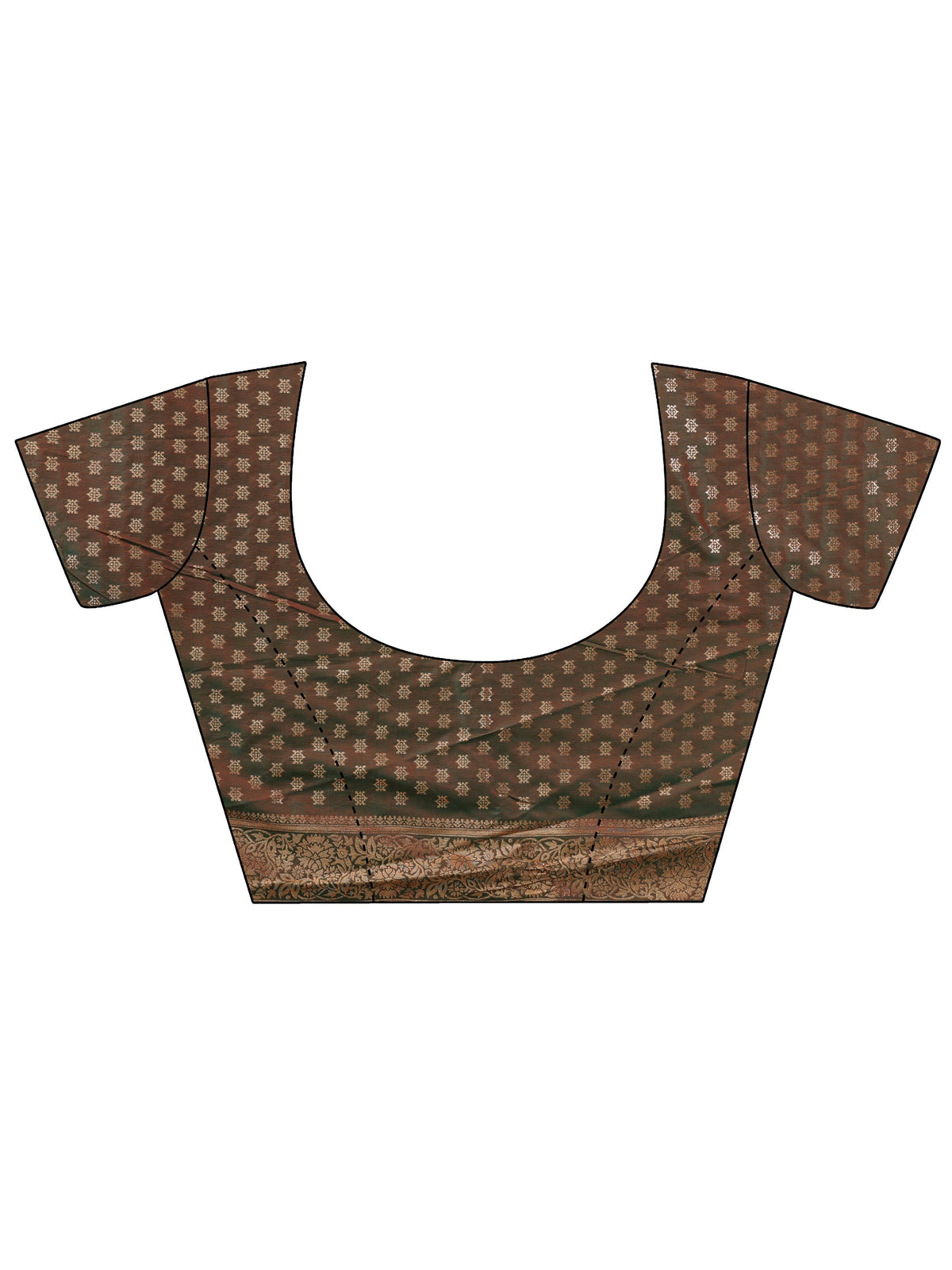 Anouk Green Kanjeevaram Silk Blend Saree