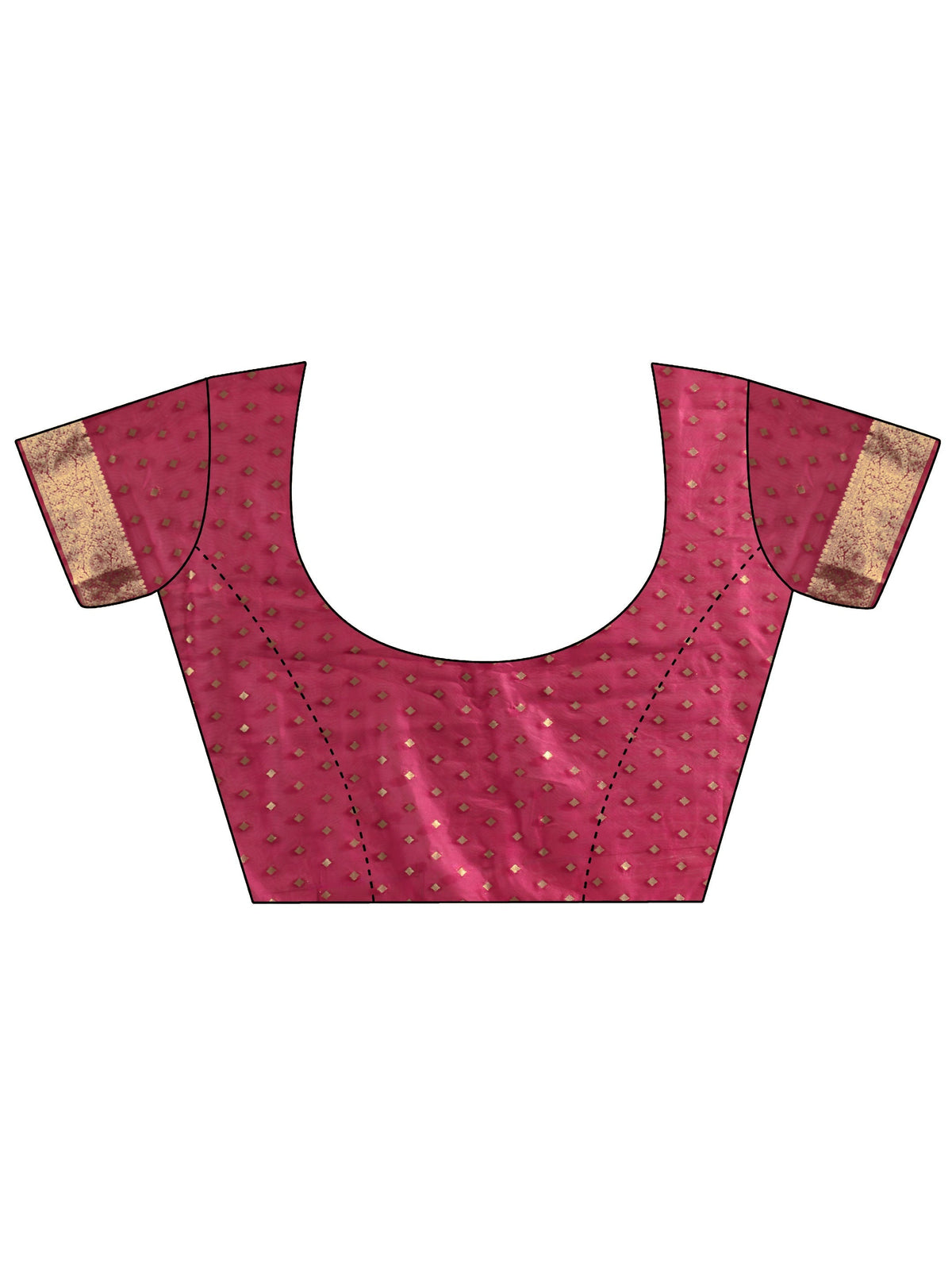 Anouk Pink Silk Blend Tassel Saree