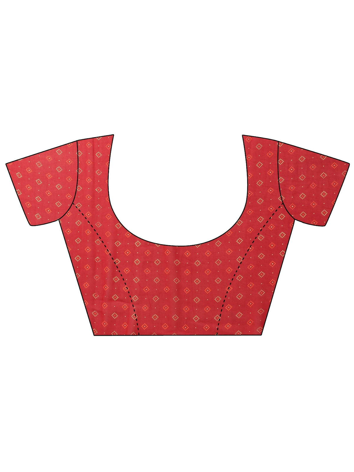 Anouk Red Bandhani Printed Georgette Saree