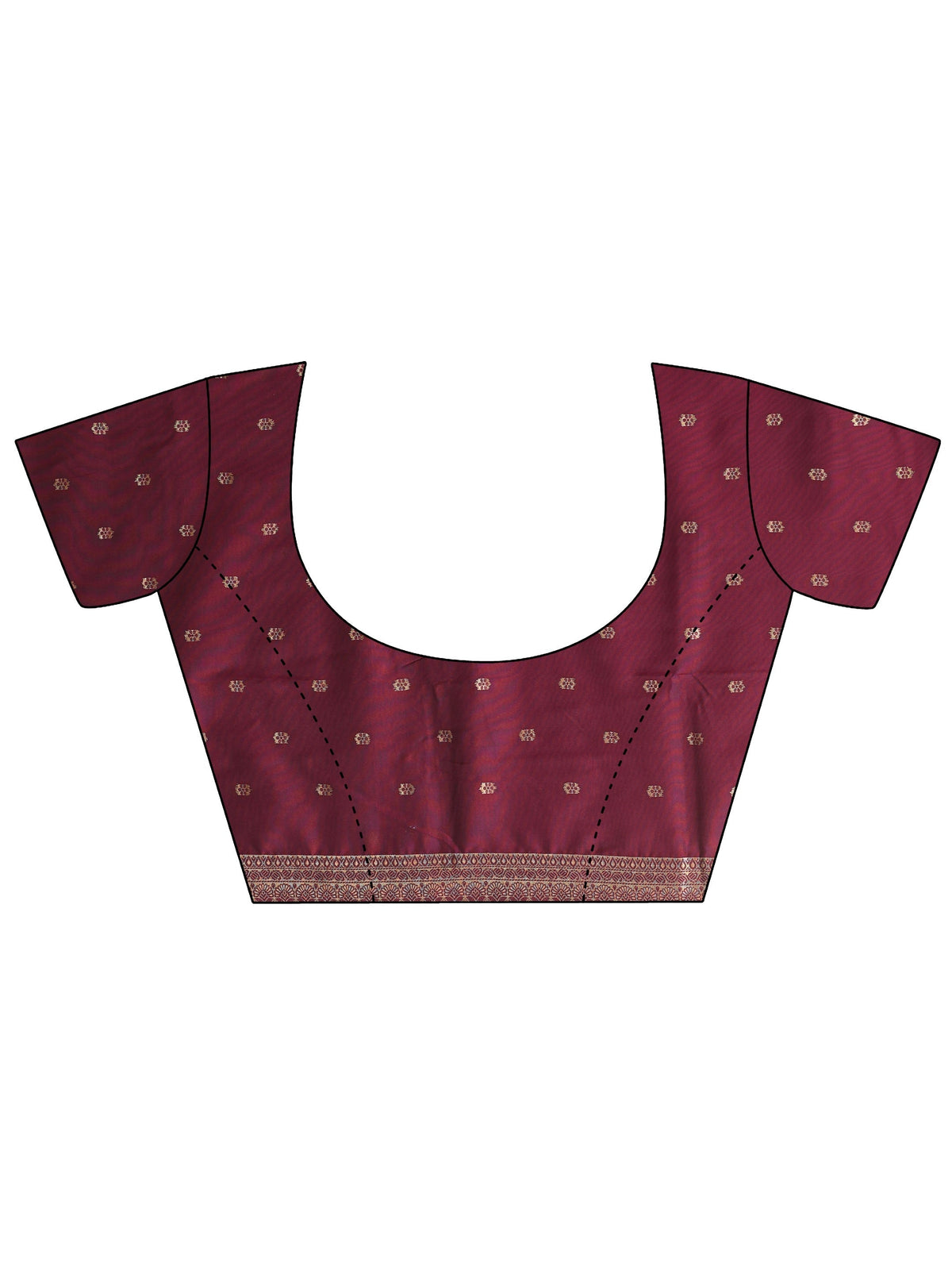 Anouk Rust Kanjeevaram Silk Blend Saree