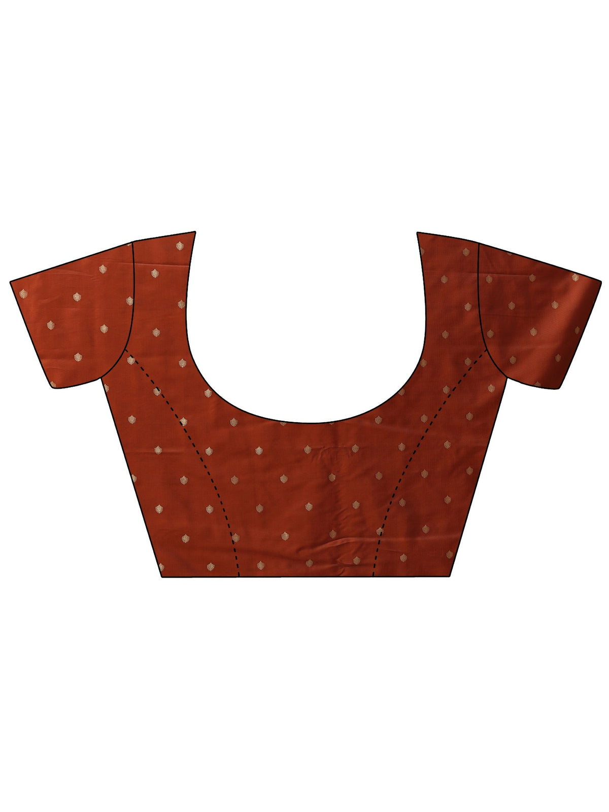 Anouk Rust Kanjeevaram Silk Blend Saree
