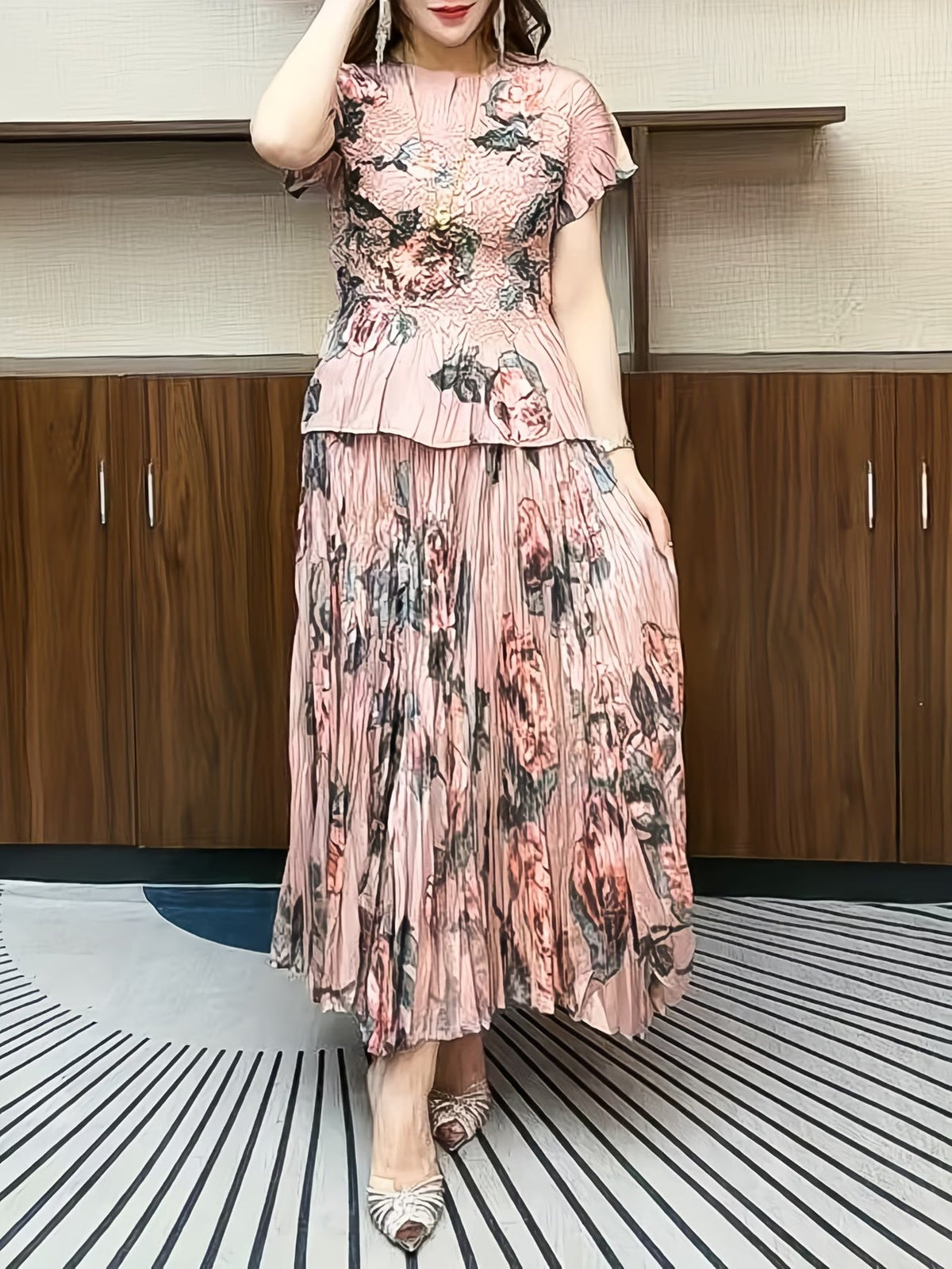 Luxury Pleated Modest Co-Ord Set