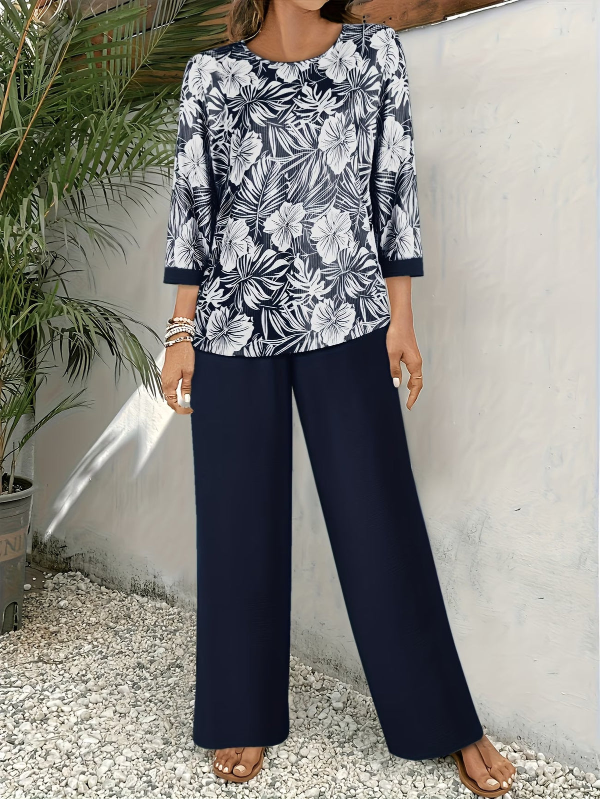 GeoLuxe Wide-Leg Set