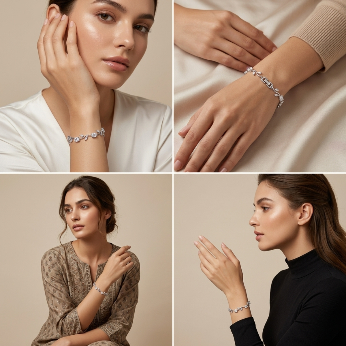 Silver Tulip Bracelet