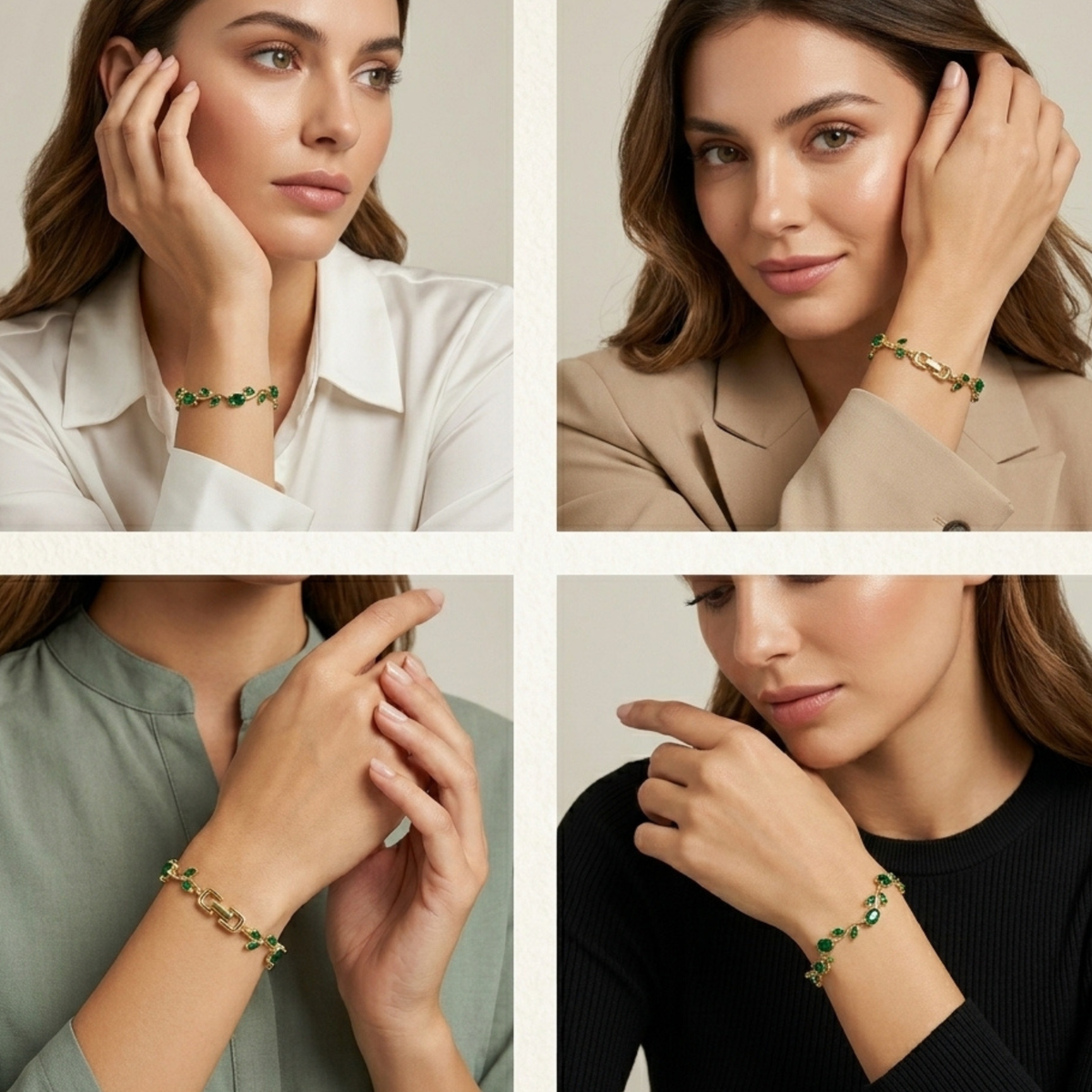 Green Tulip Bracelet