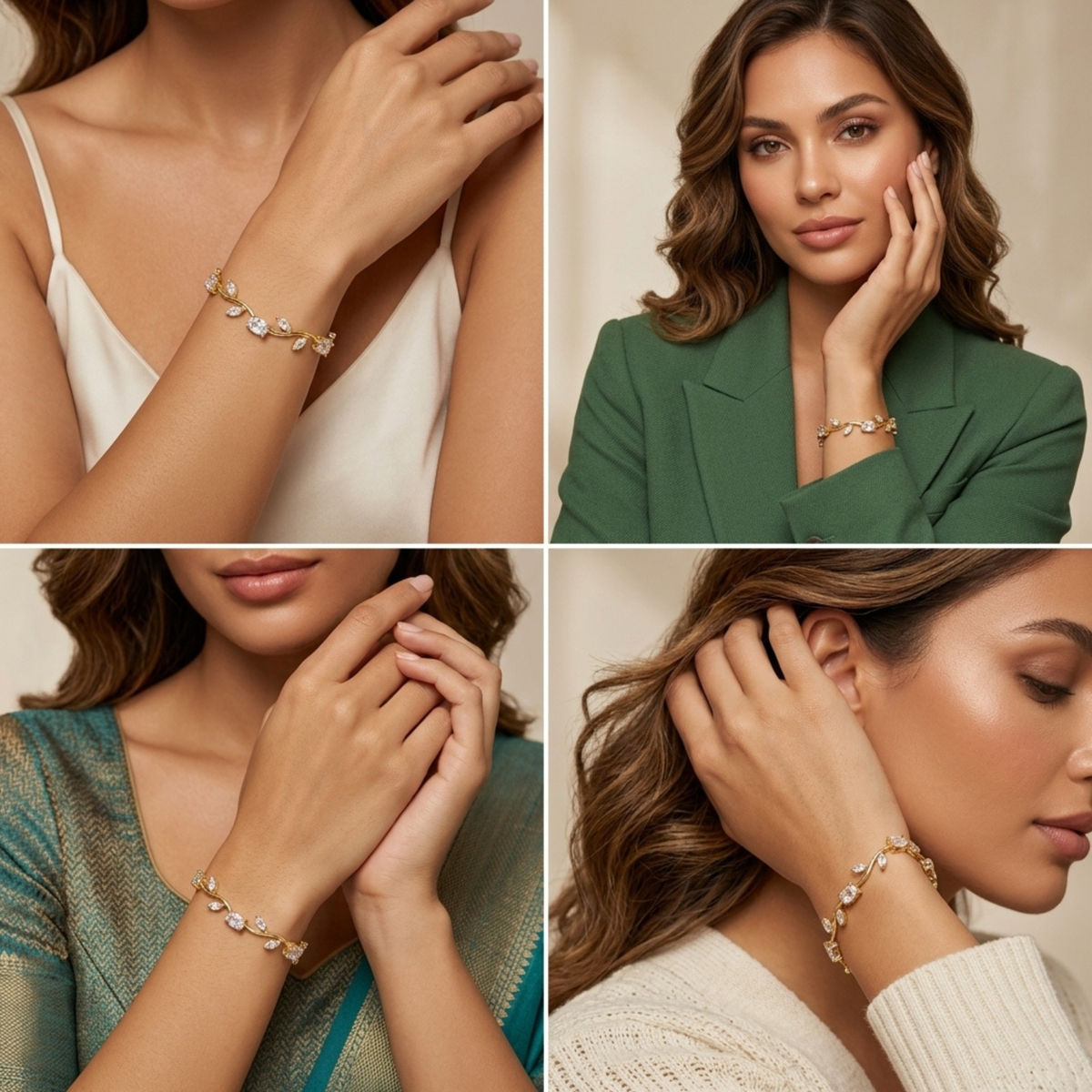 White Tulip Bracelet