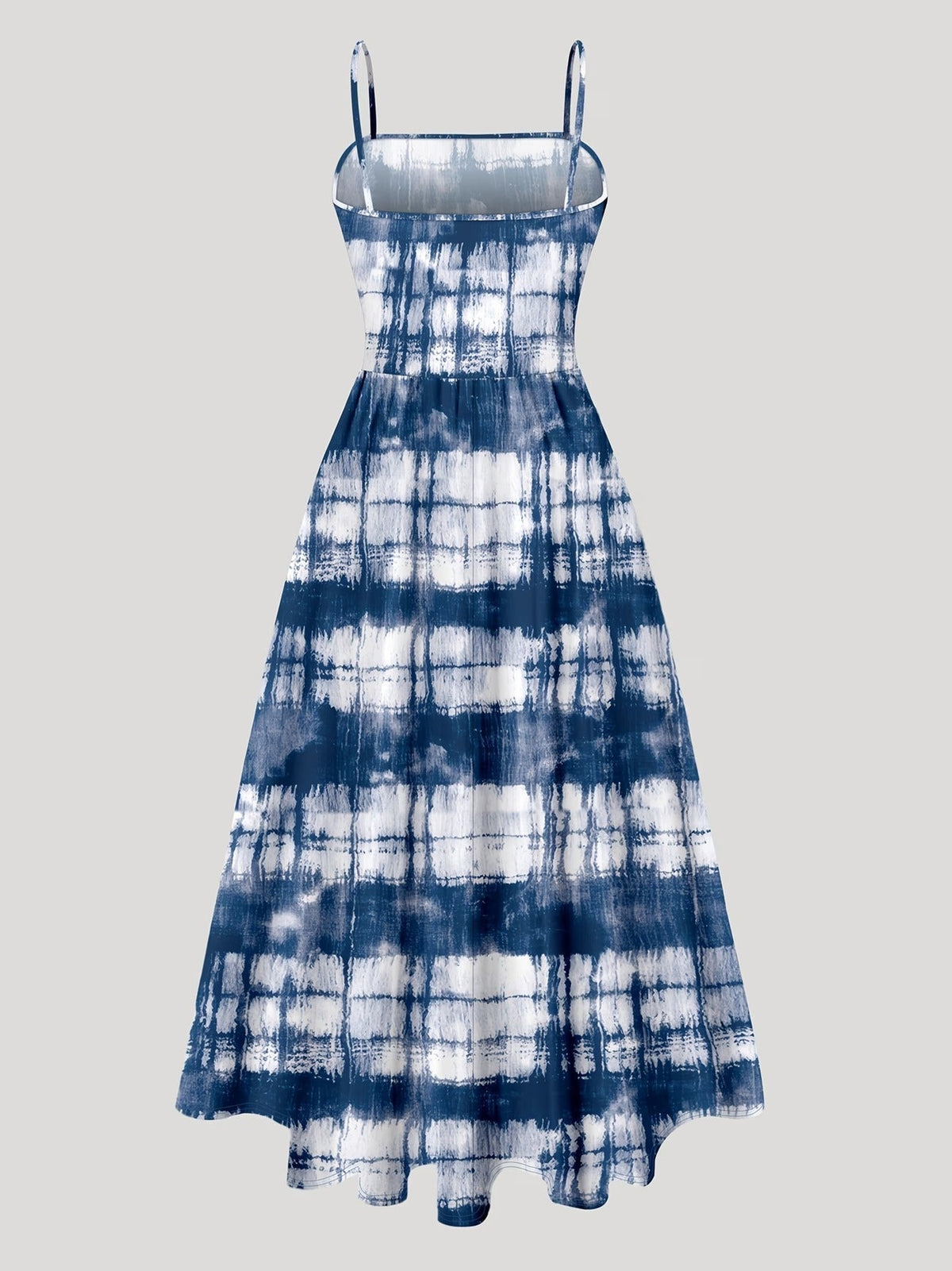 Minimalist Tie-Dye Halter Belt Dress with Easy Cardigan Coat – Elegant Two-Piece Women’s Set