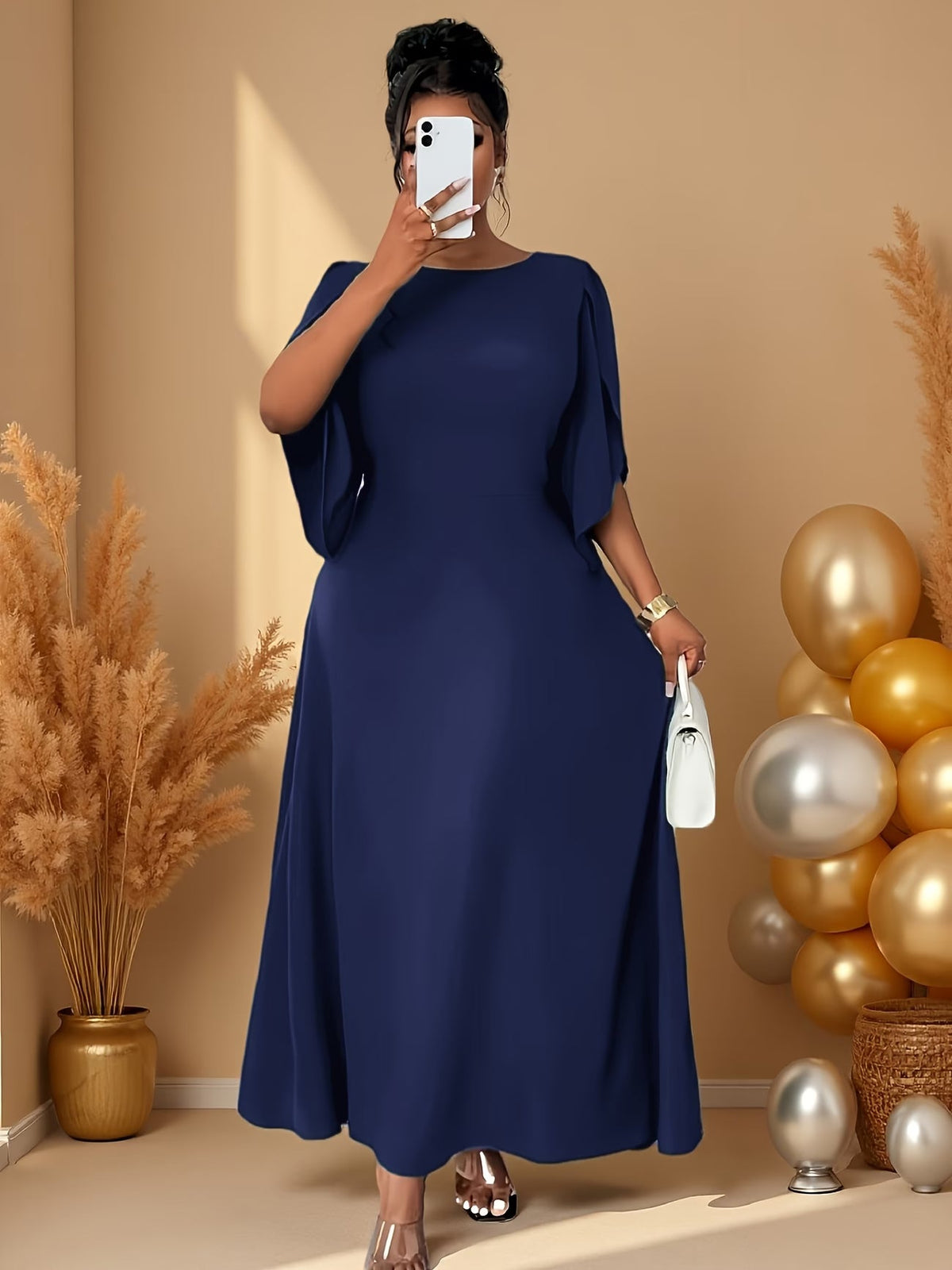 Elegant Asymmetrical Flare Dress