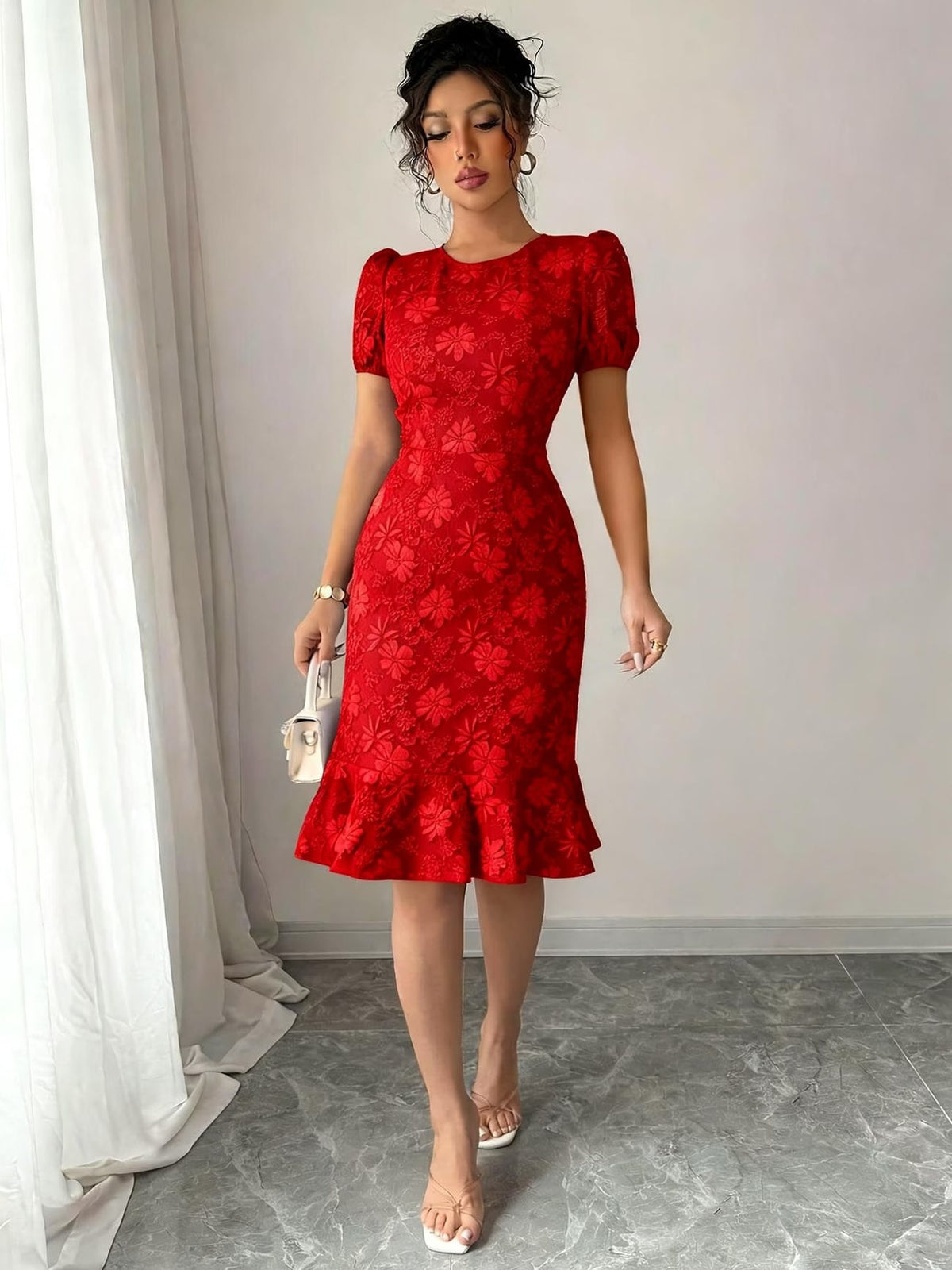 Women’s Summer Floral Bodycon Party Dress