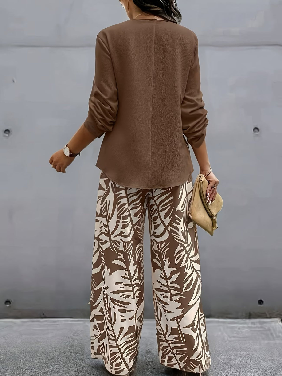 Refined Spring Luxe Pullover & Trouser Co-Ord Set