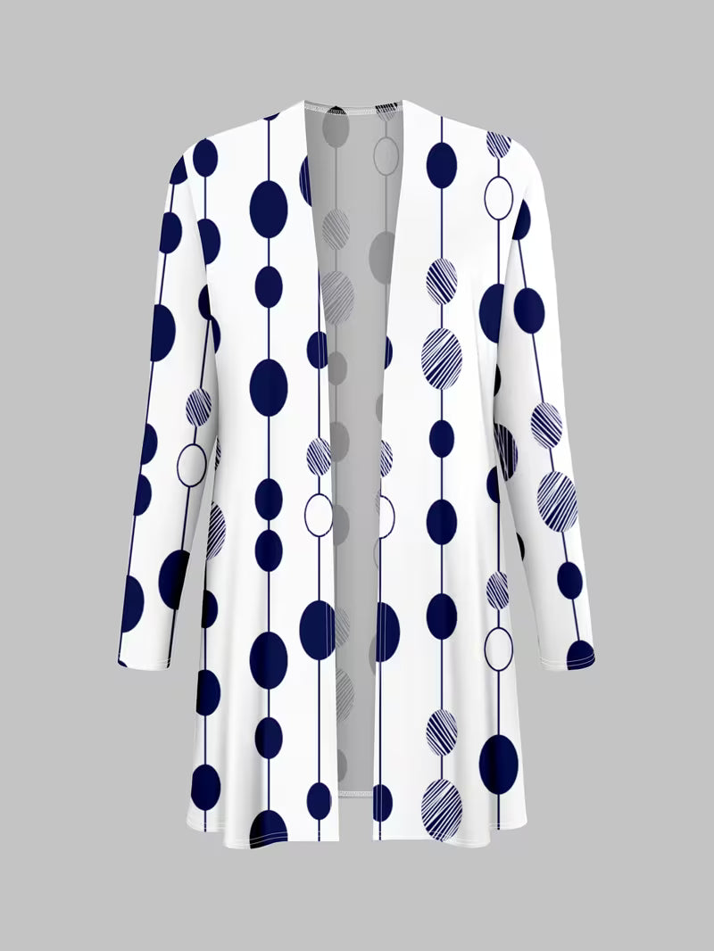 Women’s 3pcs Polka Blazer, Vest & Pants Suit