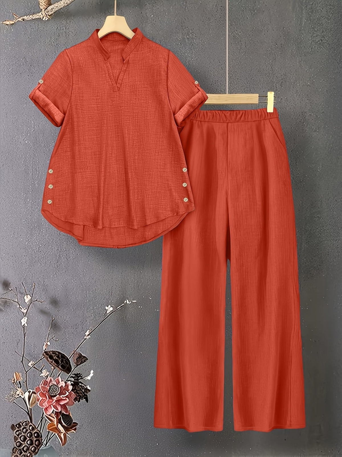 Veloura V-Neck Lounge Duo