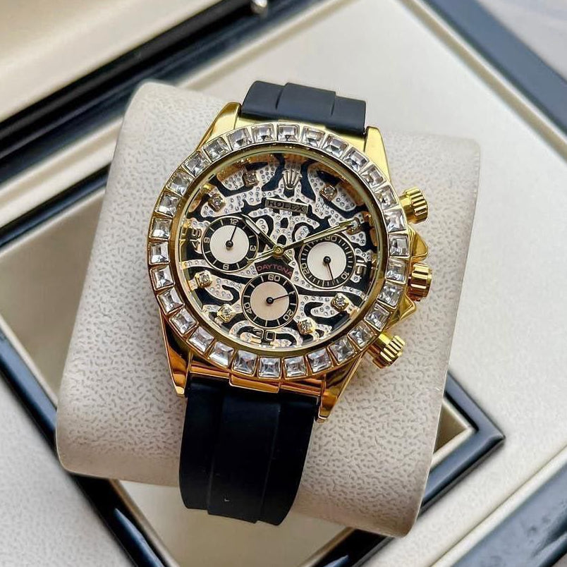 Role_x Tiger Gold Belt Watch