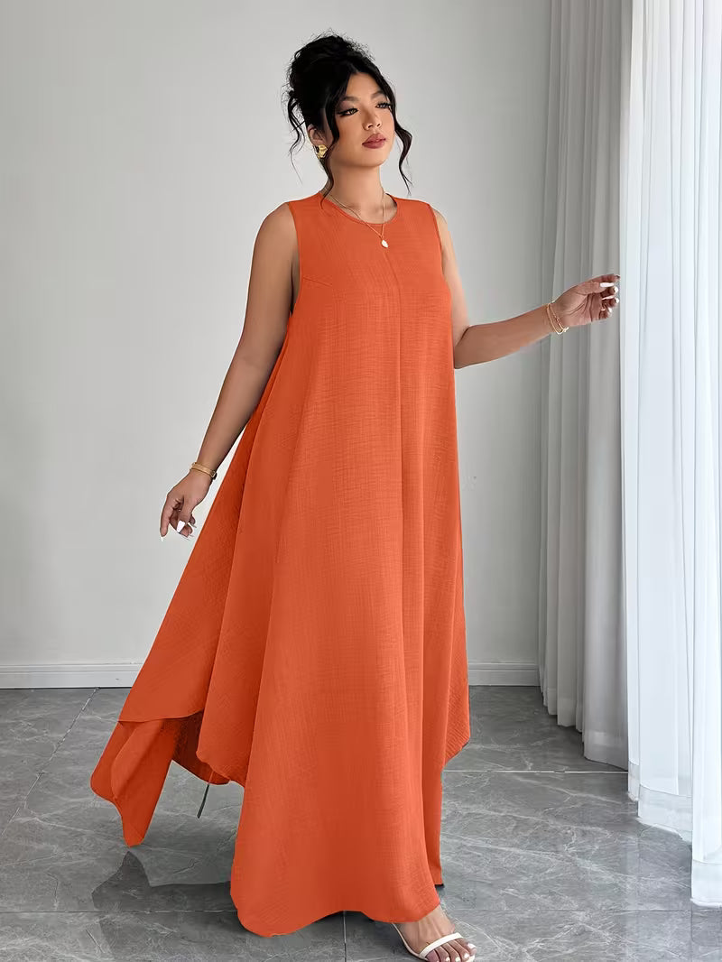 Elegant Tie-Belt A-Line Dress💖