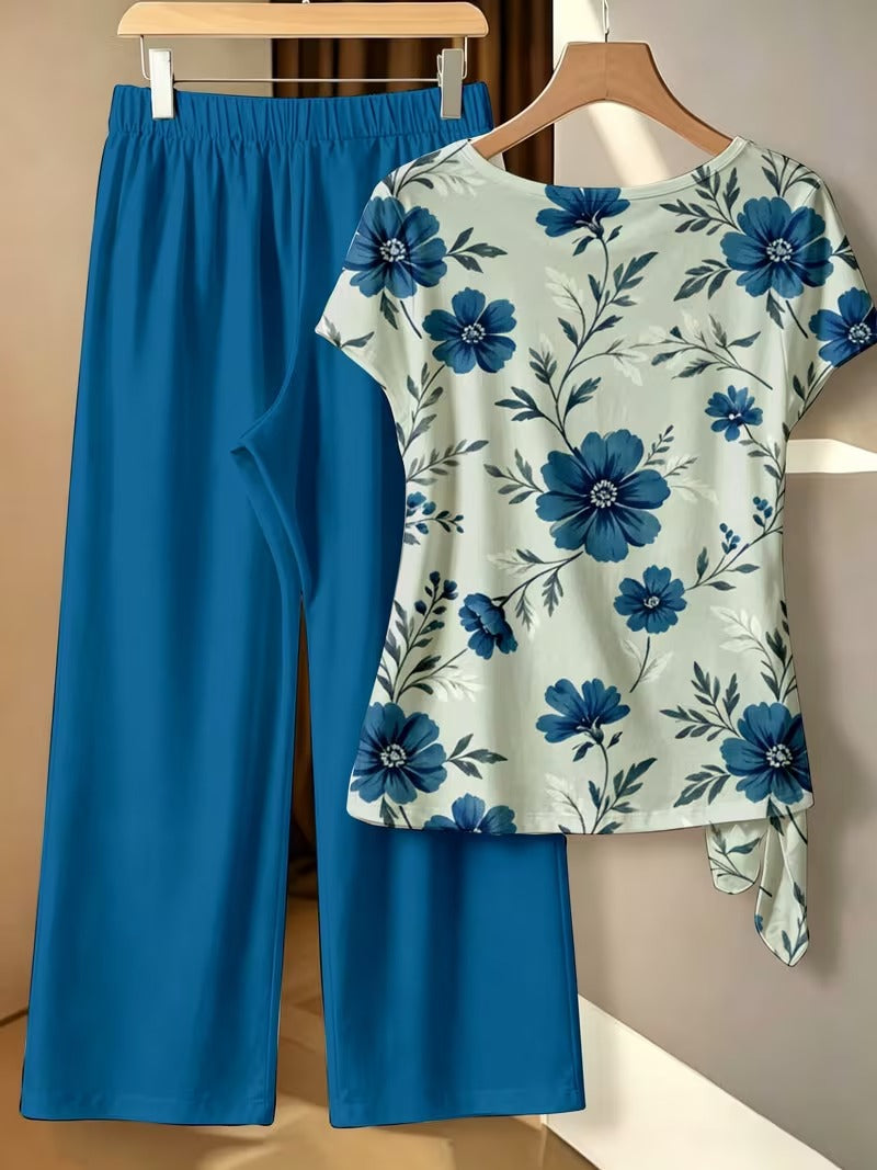 BowBelle Printed Two-Piece Set