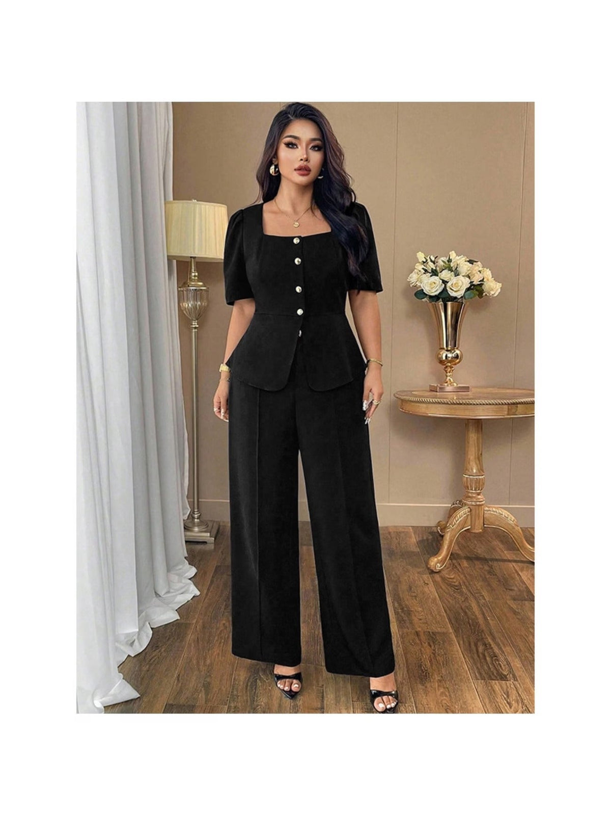 RoseAura Plus Size Co-Ord Set
