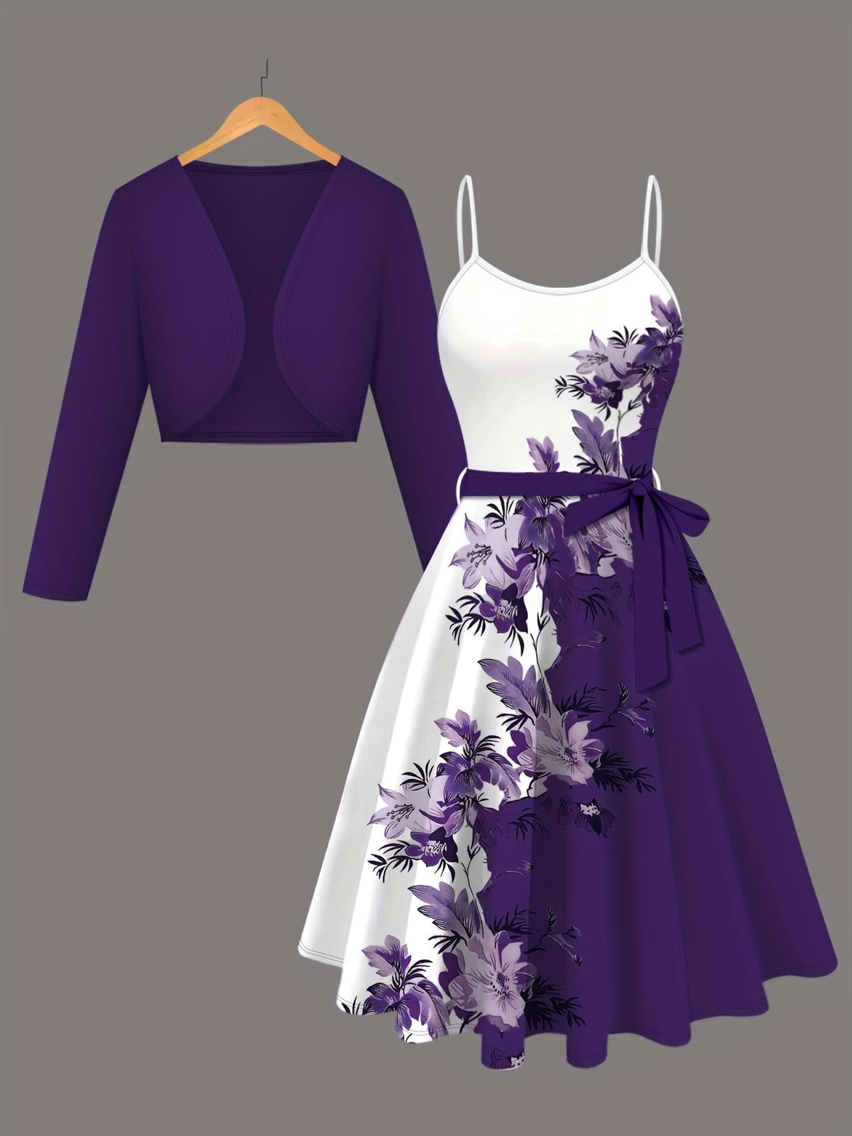 Women Elegant Top & Skirt Two-Piece Set