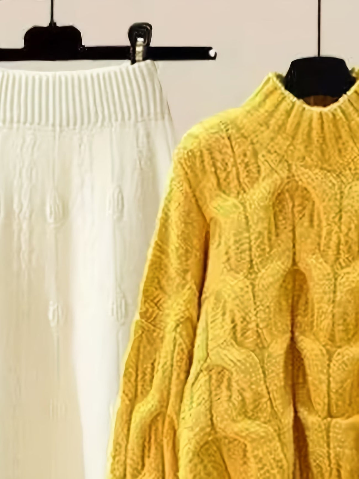 Elegant Sweater & Skirt Two-Piece Set