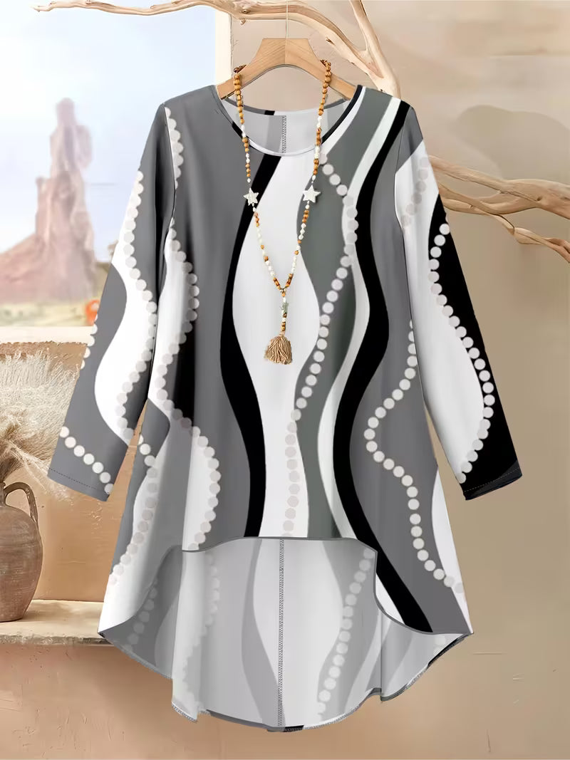 Women’s Color-Block Striped Top & Pants Set