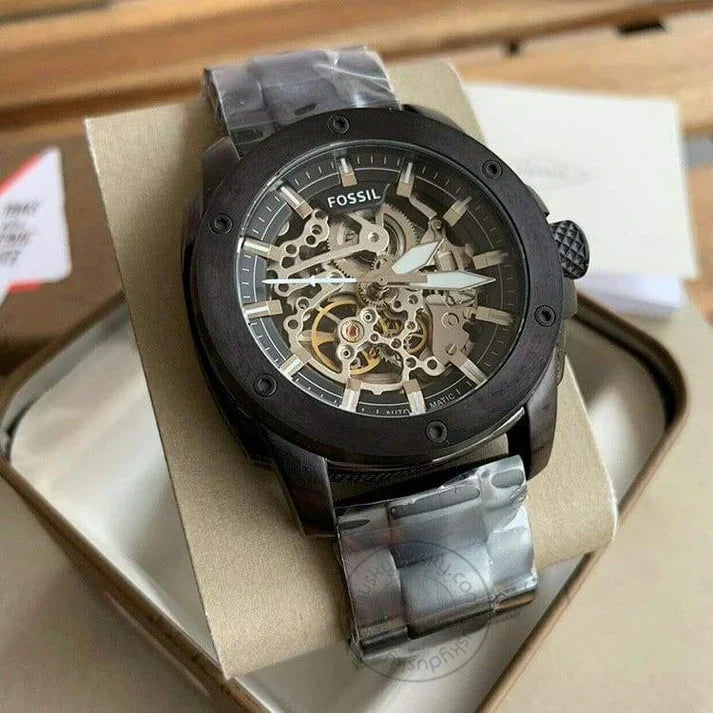 Modern Automatic Watch With Polished Finish