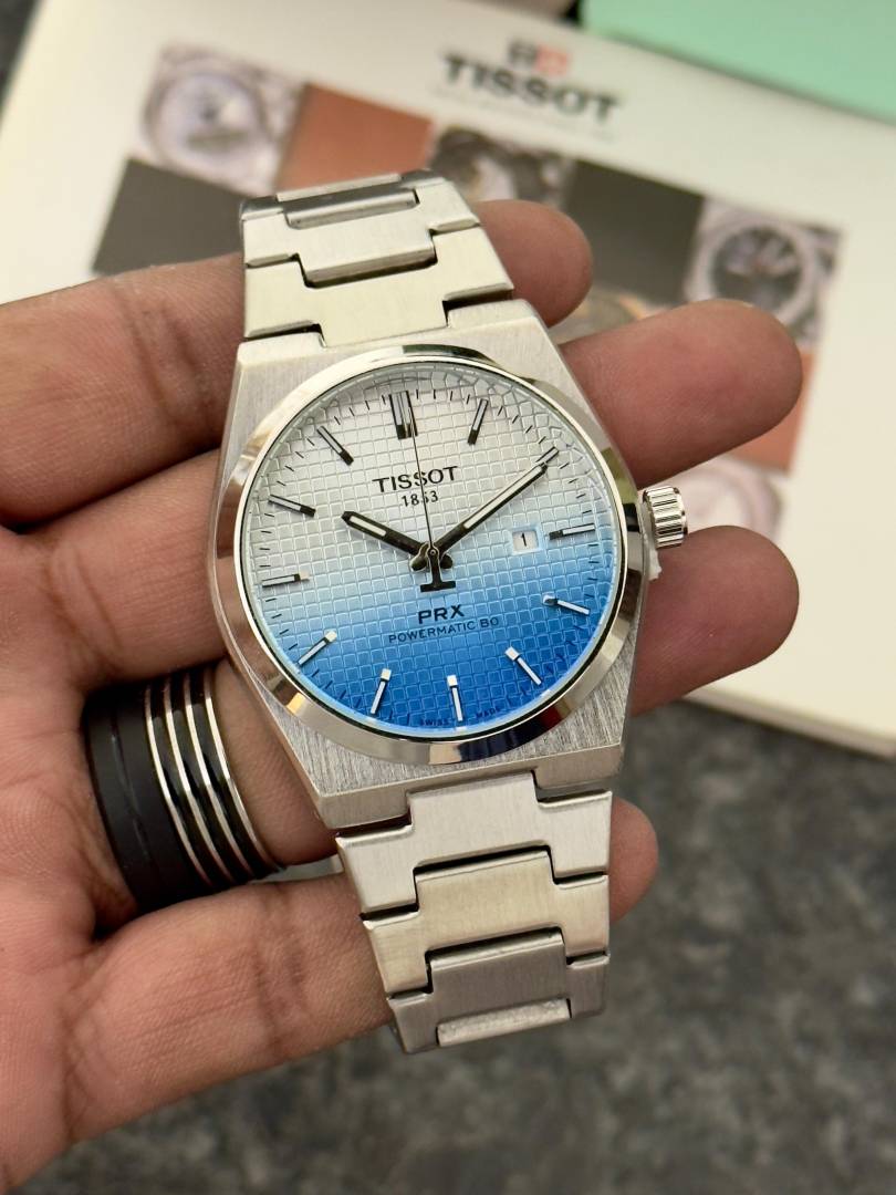 Tisso_t Prx White/Sky Watch