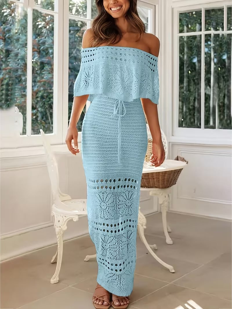 Vacay Muse Off-Shoulder Dress
