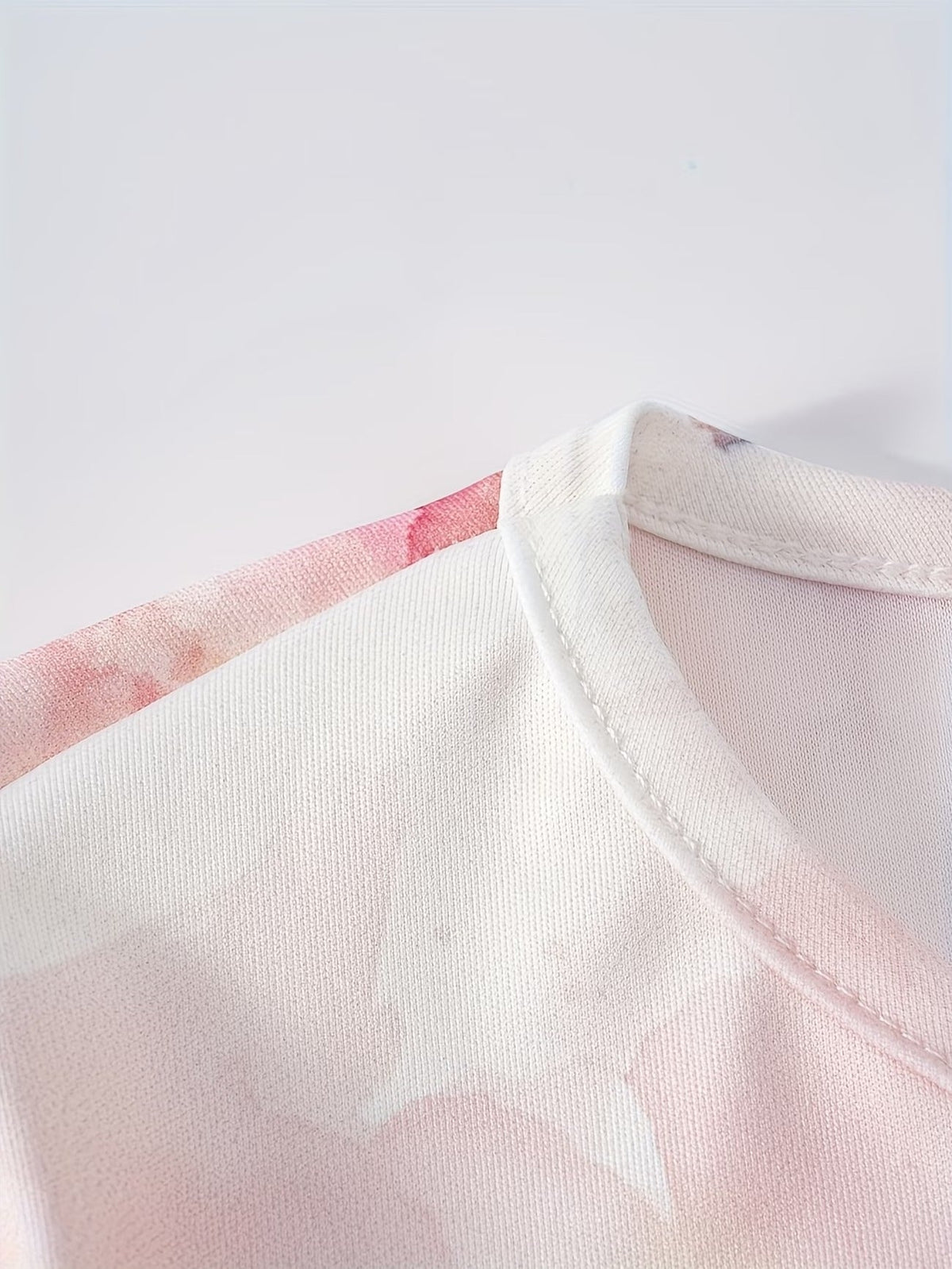 Elegant Marble Pattern Longline Top – Stylish Crew Neck Commuter & Party Wear