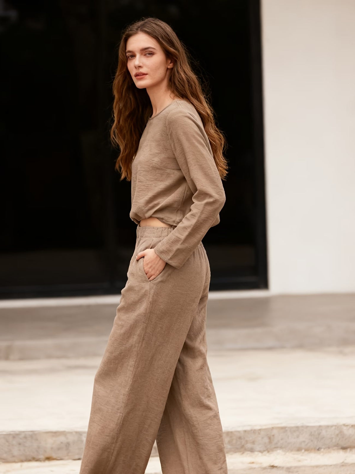 Elegant 3-Piece Co-Ord Set for Women – Cardigan, Top & Pants