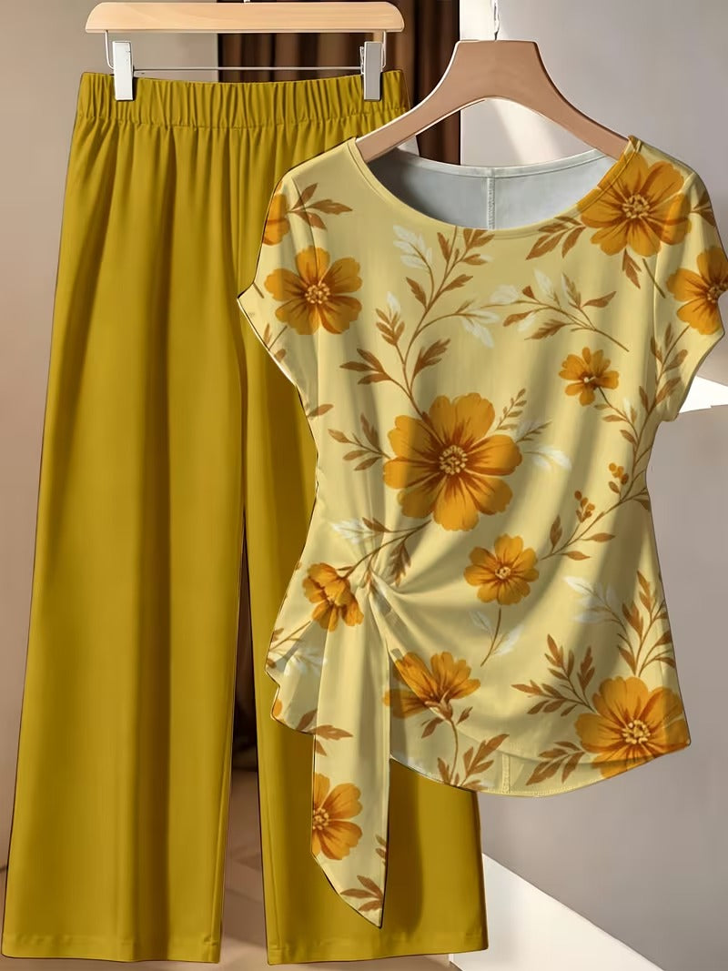 BowBelle Printed Two-Piece Set