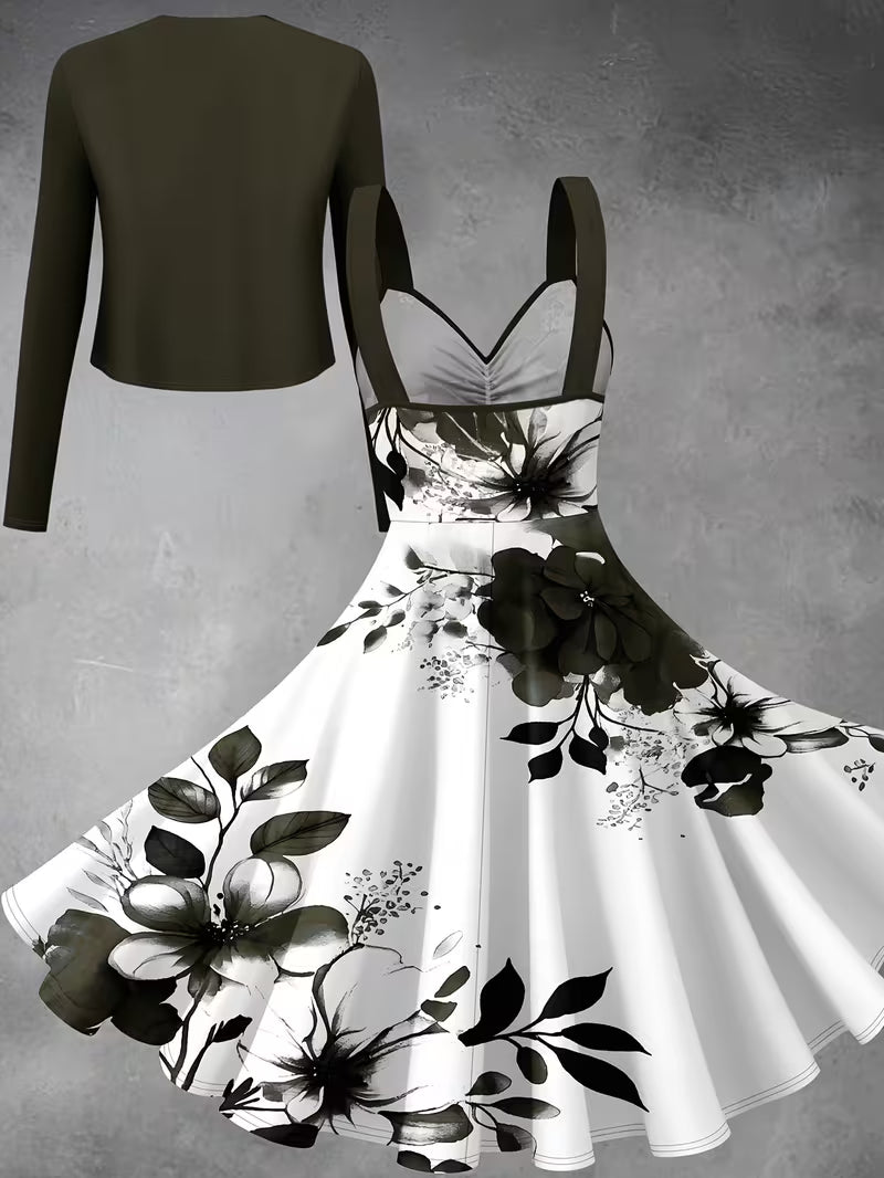 Luxe Grace Two-Piece Maxi Skirt Set