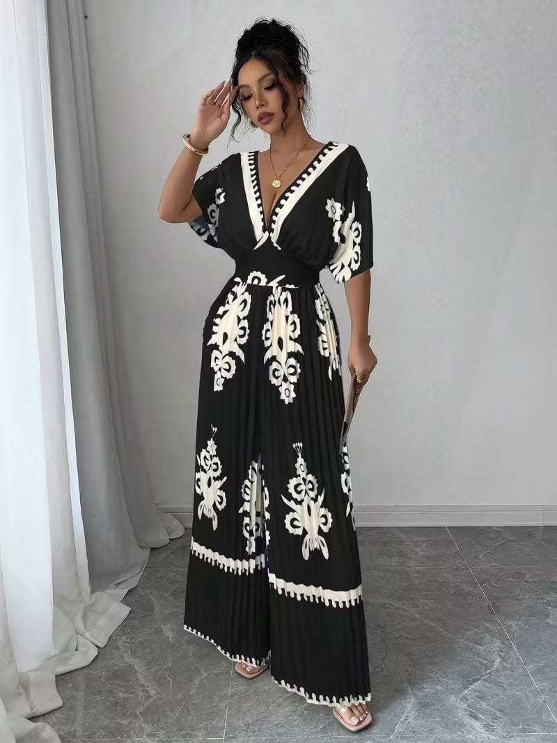Scarlet Grace Pleated Jumpsuit