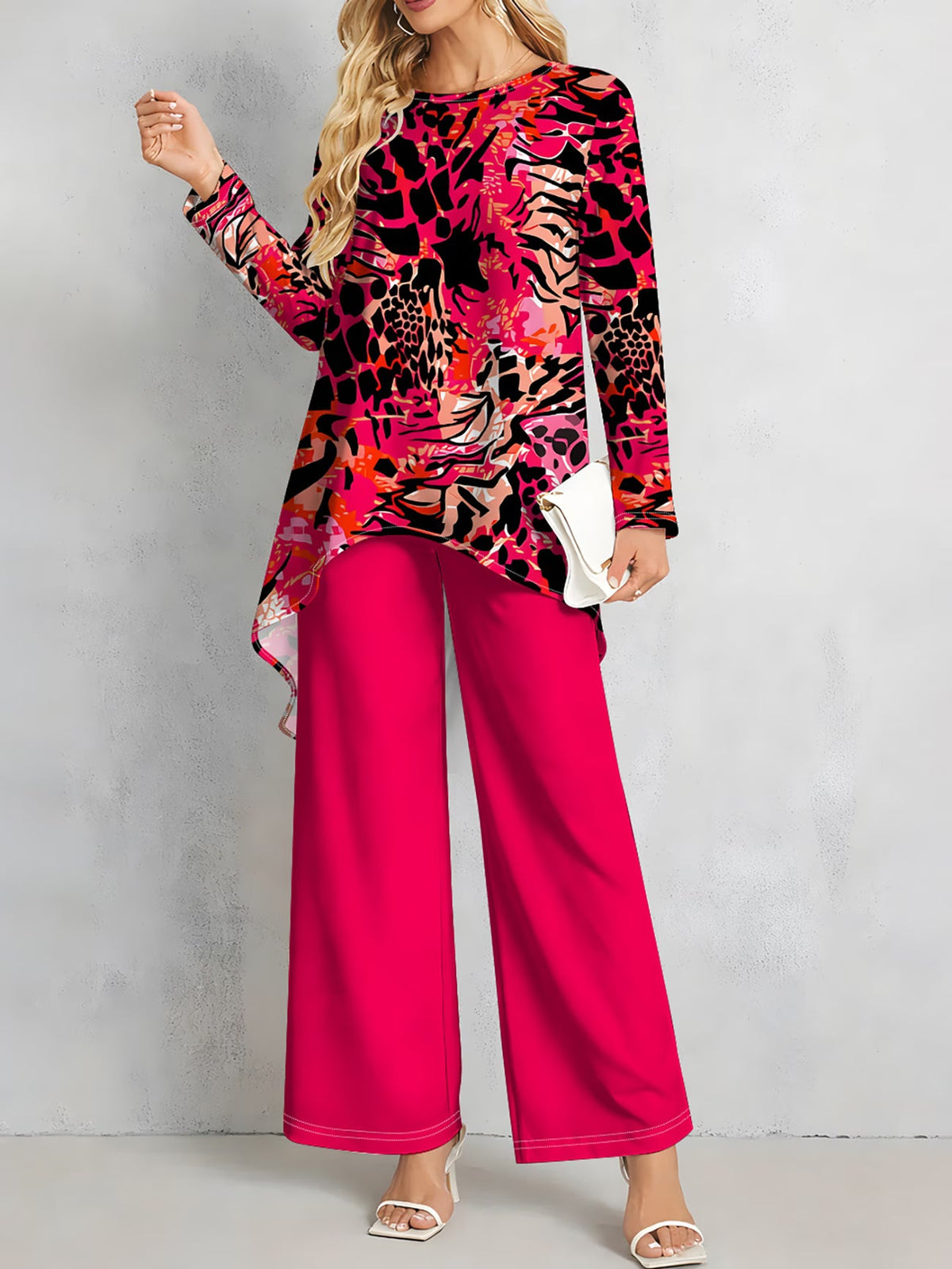 Floral Elegance Long Sleeve Co-Ord Set