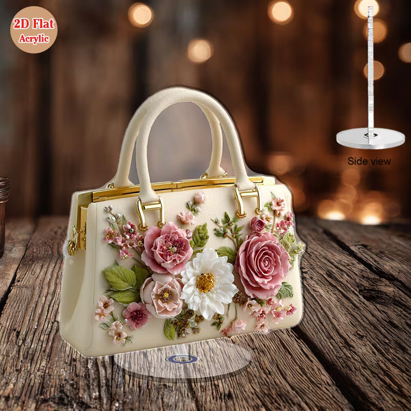 Elegant Floral Designer Handbag