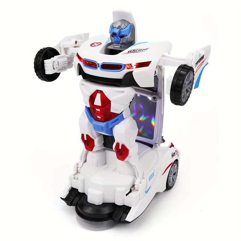 DAYS Transforming Sports Car Toy with Lights & Music