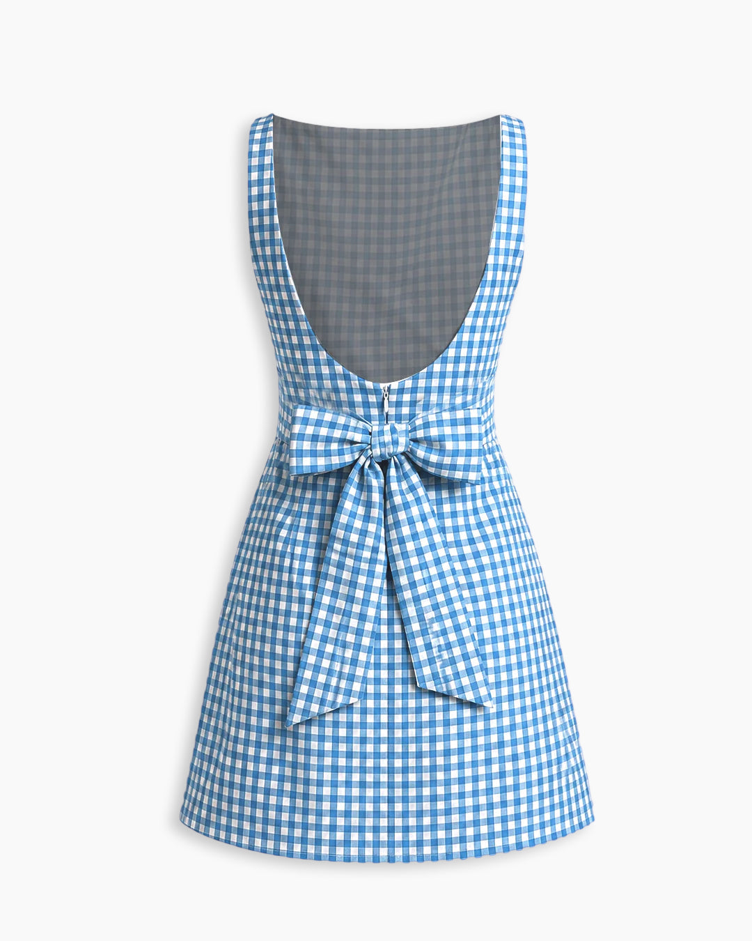 Sleeveless Striped Bodycon Mini Dress in Sky Blue