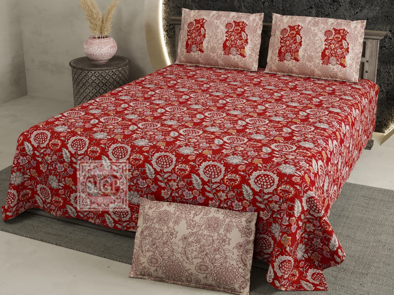 Chartook Jumbo Bedsheet Set - 9 ft by 9 ft (108x108 inches) with 2 Pillow Covers