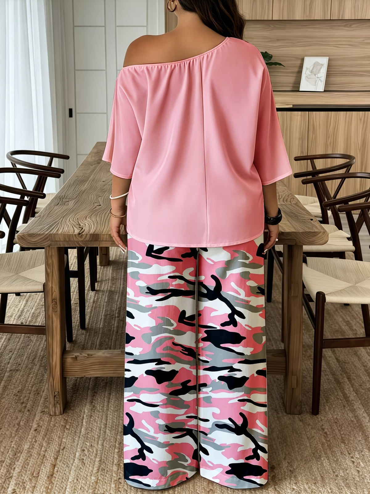 Neon Queen Camo Lounge Co-Ord Set