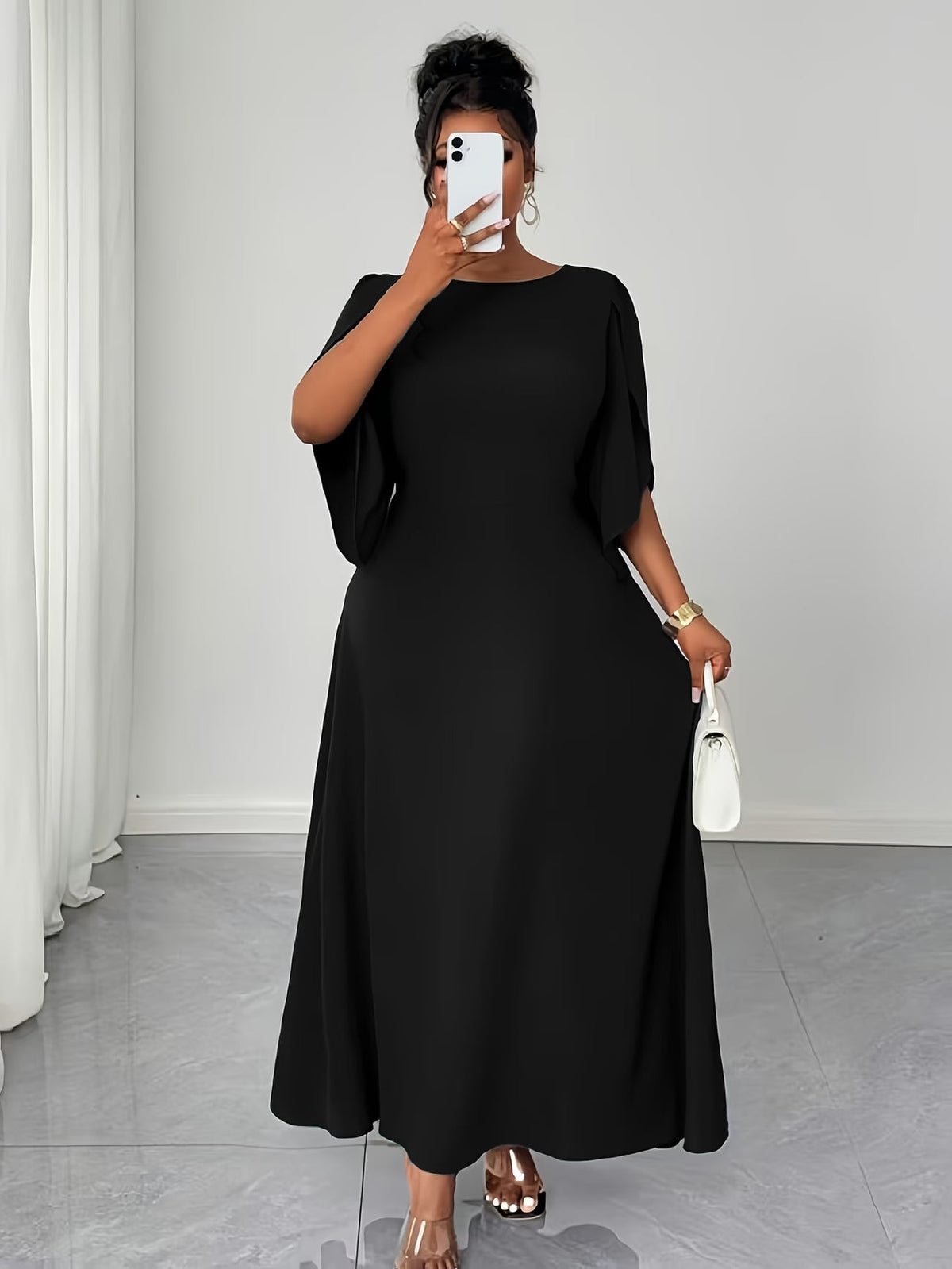 Elegant Asymmetrical Flare Dress