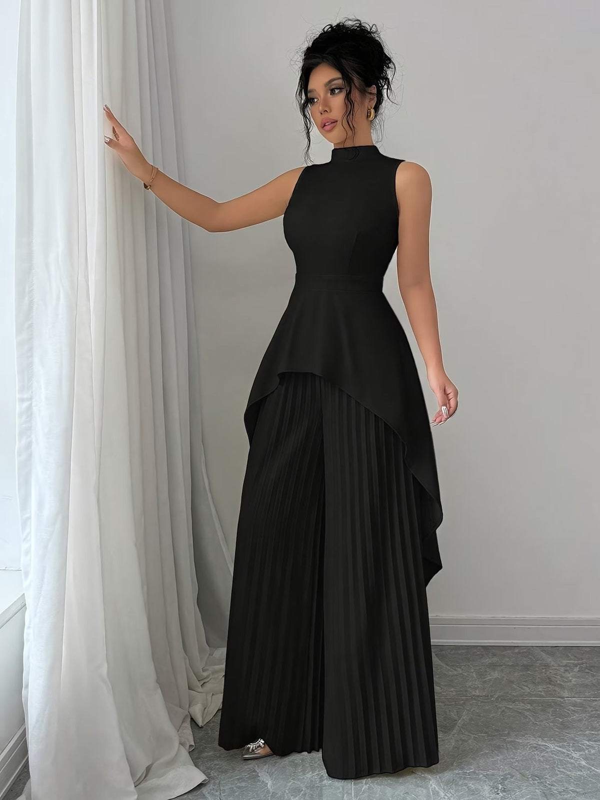 Urban Grace Pleated Pants Ensemble