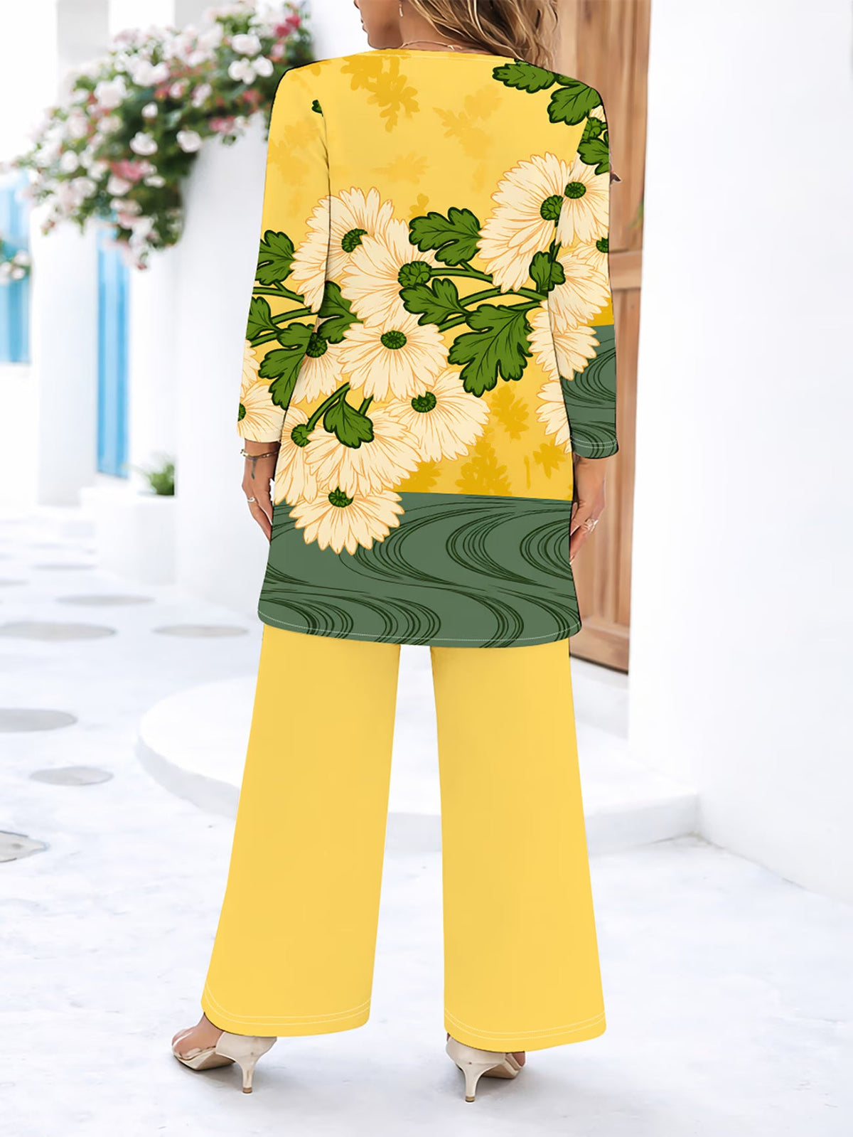 Floral Elegance Long Sleeve Co-Ord Set